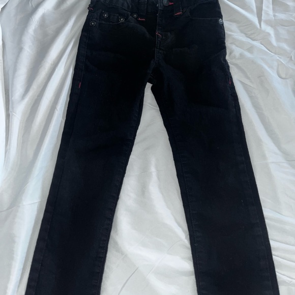 Kids black and red true religion jeans size 7 - Picture 4 of 4